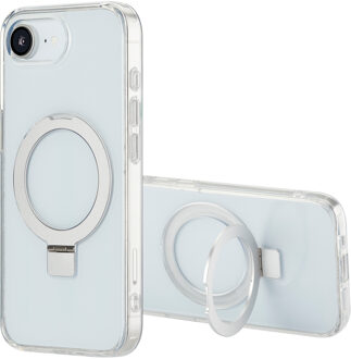 Accezz Ring Stand Backcover met MagSafe voor de Apple iPhone 17e / 16e - Transparant
