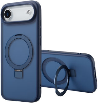 Accezz Ring Stand Backcover met MagSafe voor de Apple iPhone Air - Blauw