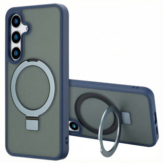 Accezz Ring Stand Backcover met MagSafe voor de Samsung Galaxy S24 - Blauw