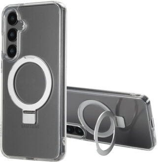 Accezz Ring Stand Backcover met MagSafe voor de Samsung Galaxy S24 Plus - Transparant