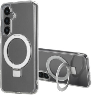 Accezz Ring Stand Backcover met MagSafe voor de Samsung Galaxy S24 - Transparant