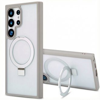 Accezz Ring Stand Backcover met MagSafe voor de Samsung Galaxy S24 Ultra - Grijs