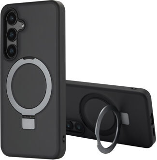 Accezz Ring Stand Backcover met MagSafe voor de Samsung Galaxy S24 - Zwart