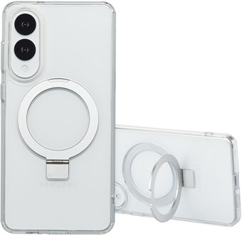 Accezz Ring Stand Backcover met MagSafe voor de Samsung Galaxy S25 Edge - Transparant