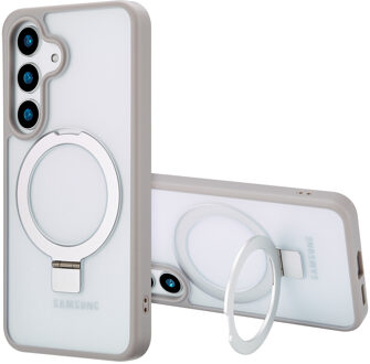 Accezz Ring Stand Backcover met MagSafe voor de Samsung Galaxy S25 - Grijs