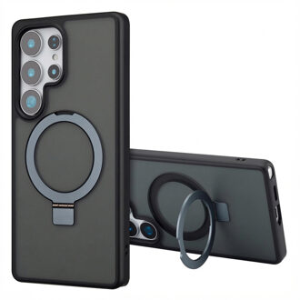 Accezz Ring Stand Backcover met MagSafe voor de Samsung Galaxy S25 Ultra - Zwart