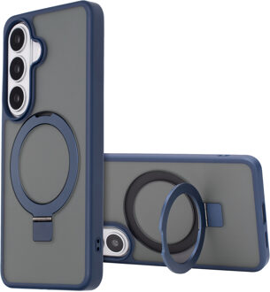 Accezz Ring Stand Backcover met MagSafe voor de Samsung Galaxy S26 - Blauw