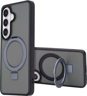 Accezz Ring Stand Backcover met MagSafe voor de Samsung Galaxy S26 - Zwart