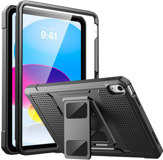 Accezz Rugged Back Case voor de iPad 10 (2022) 10.9 inch - Zwart