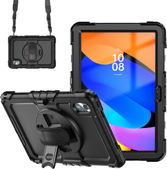 Accezz Rugged Backcover met schouderstrap voor de Lenovo Idea Tab - Zwart - 11