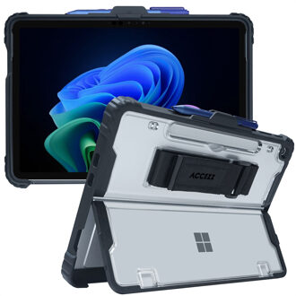 Accezz Rugged case met stand voor de Microsoft Surface Pro 12 - Zwart