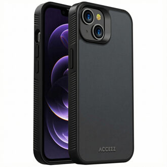 Accezz Rugged Frosted Backcover iPhone 14 Telefoonhoesje Zwart