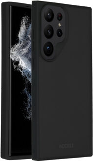 Accezz Rugged Frosted Backcover voor de Samsung Galaxy S23 Ultra - Zwart