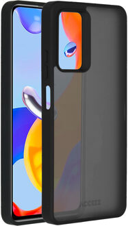 Accezz Rugged Frosted Backcover voor de Xiaomi Redmi Note 11 Pro - Zwart