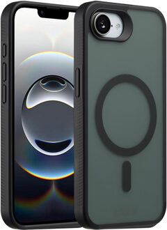 Accezz Rugged Frosted MagSafe Backcover voor de Apple iPhone 16e - Zwart