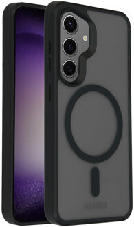 Accezz Rugged Frosted MagSafe Backcover voor de Samsung Galaxy S24 - Zwart