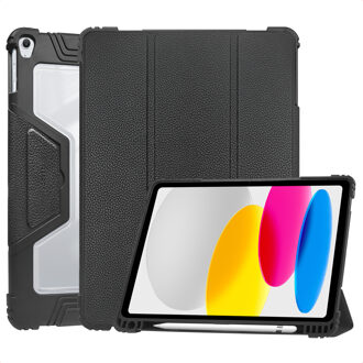 Accezz Rugged Trifold Bookcase voor de Apple iPad 11 (2025) 11 inch A16 / iPad 10 (2022) 10.9 inch - Zwart