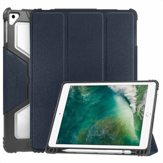 Accezz Rugged Trifold Bookcase voor de Apple iPad 6 (2018) 9.7 inch / iPad 5 (2017) 9.7 inch / Air 2 (2014)/Air 1 (2013) - Donkerblauw