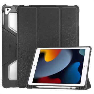 Accezz Rugged Trifold Bookcase voor de Apple iPad 9 (2021) 10.2 inch / iPad 8 (2020) 10.2 inch / iPad 7 (2019) 10.2 inch - Zwart
