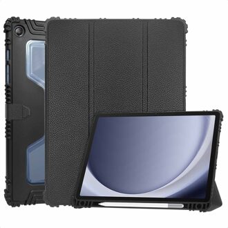 Accezz Rugged Trifold Bookcase voor de Samsung Galaxy Tab A9 Plus - Zwart - 10.5