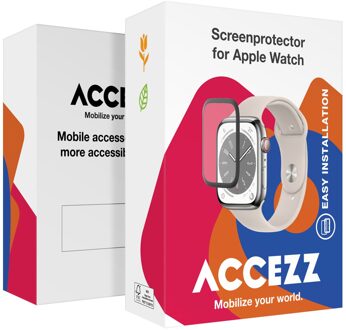 Accezz Screenprotector met applicator Apple Watch Series 10 - 42 mm Smartphone screenprotector Transparant