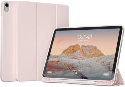 Accezz Smart Silicone Bookcase voor de Apple iPad Air 11 inch (2025) M3 / (2024) M2 / Air 5 (2022) / Air 4 (2020) - Roze