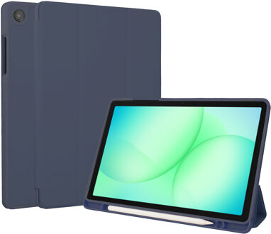 Accezz Smart Silicone Bookcase voor de Samsung Galaxy Tab A11 Plus / A9 Plus - Donkerblauw - 11