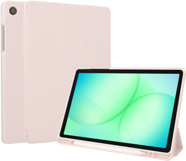 Accezz Smart Silicone Bookcase voor de Samsung Galaxy Tab A11 Plus / A9 Plus - Roze - 11