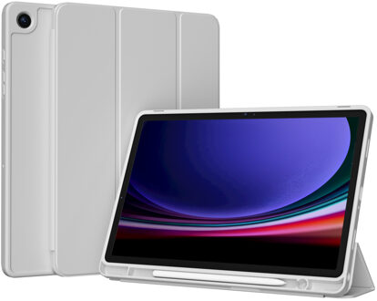 Accezz Smart Silicone Bookcase voor de Samsung Galaxy Tab A9 Plus - Grijs - 10.5