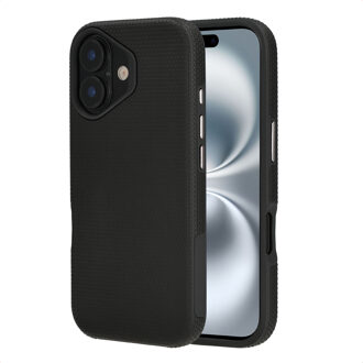 Accezz Tough Backcover met MagSafe voor de Apple iPhone 16 - Zwart