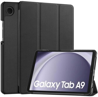 Accezz Trifold Bookcase Samsung Galaxy Tab A9 Tablethoesje Zwart