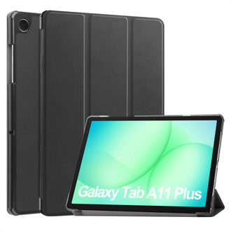 Accezz Trifold Bookcase voor de Samsung Galaxy Tab A11 Plus - Zwart - 11