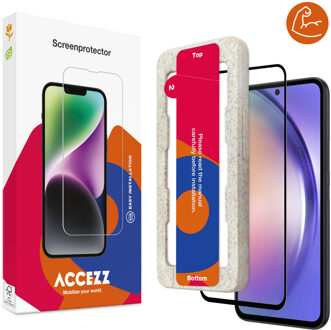 Accezz Triple Strong Full Cover Glas Screenprotector met applicator Samsung Galaxy A54 / S23 FE Tablet screenprotector Transparant