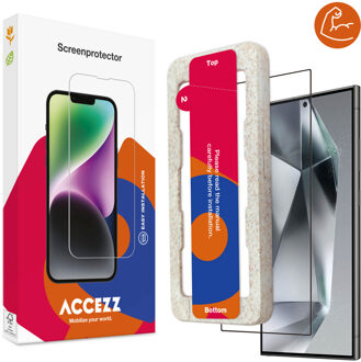 Accezz Triple Strong Full Cover Glas Screenprotector met applicator voor de Samsung Galaxy S24 Ultra Transparant