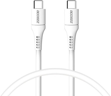 Accezz USB-C naar USB-C kabel - 0,2 meter - Wit - 2m