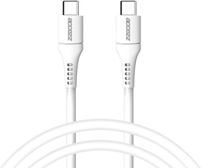 Accezz USB-C naar USB-C kabel - 1 meter - Wit - 1m
