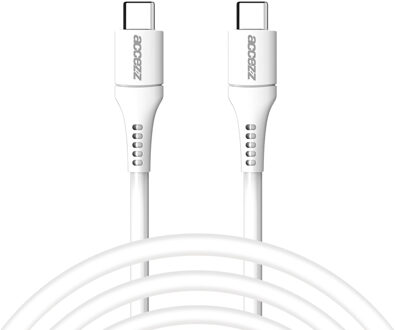 Accezz USB-C naar USB-C kabel - 2 meter - Wit - 2m