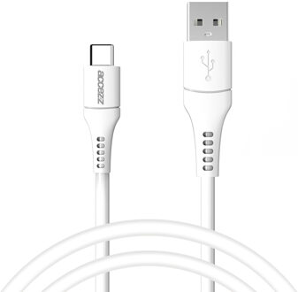 Accezz USB-C naar USB kabel - 1 meter - Wit - 1m