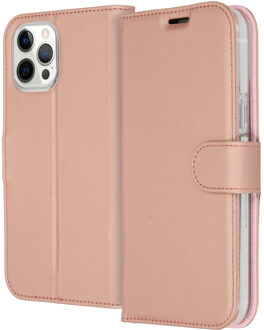 Accezz Wallet Case voor Apple iPhone 12 Pro Max Telefoonhoesje Roze