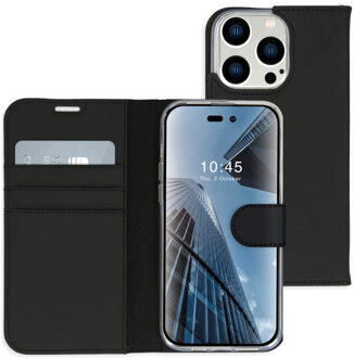 Accezz Wallet Case voor Apple iPhone 14 Pro Telefoonhoesje Zwart