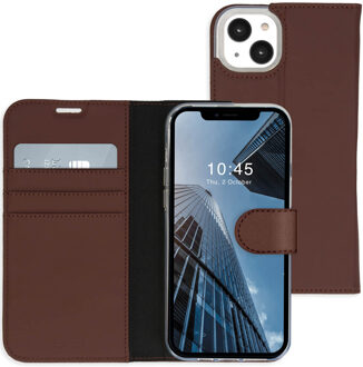 Accezz Wallet Case voor Apple iPhone 14 Telefoonhoesje Bruin