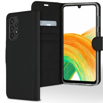 Accezz Wallet Case voor Samsung Galaxy A33 Telefoonhoesje Zwart