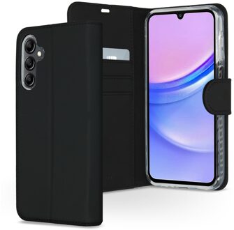 Accezz Wallet Softcase Bookcase Samsung Galaxy A15 (5G/4G) Telefoonhoesje Zwart