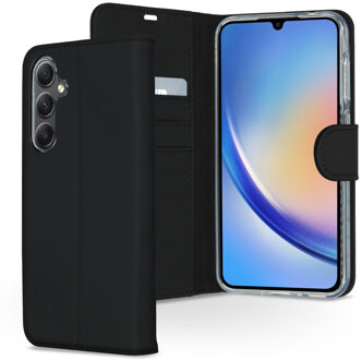 Accezz Wallet Softcase Bookcase Samsung Galaxy A35 Telefoonhoesje Zwart