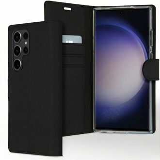 Accezz Wallet Softcase Bookcase Samsung Galaxy S23 Ultra Telefoonhoesje Zwart