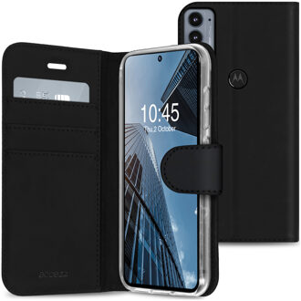 Accezz Wallet Softcase Bookcase voor de Motorola Edge 20 - Zwart