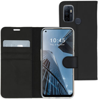 Accezz Wallet Softcase Bookcase voor de Oppo A53 / Oppo A53s - Zwart