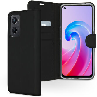Accezz Wallet Softcase Bookcase voor de Oppo A96 5G - Zwart