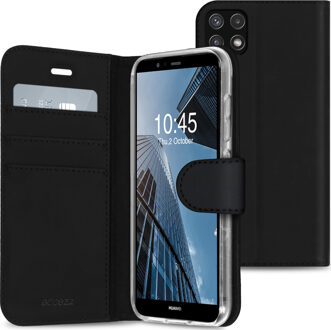 Accezz Wallet Softcase Bookcase voor de Samsung Galaxy A22 (5G) - Zwart
