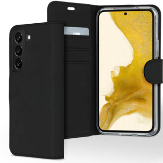 Accezz Wallet Softcase Bookcase voor de Samsung Galaxy S22 - Zwart